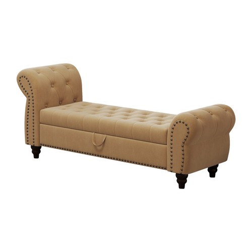 Modern velvet upholstered end - velvet,